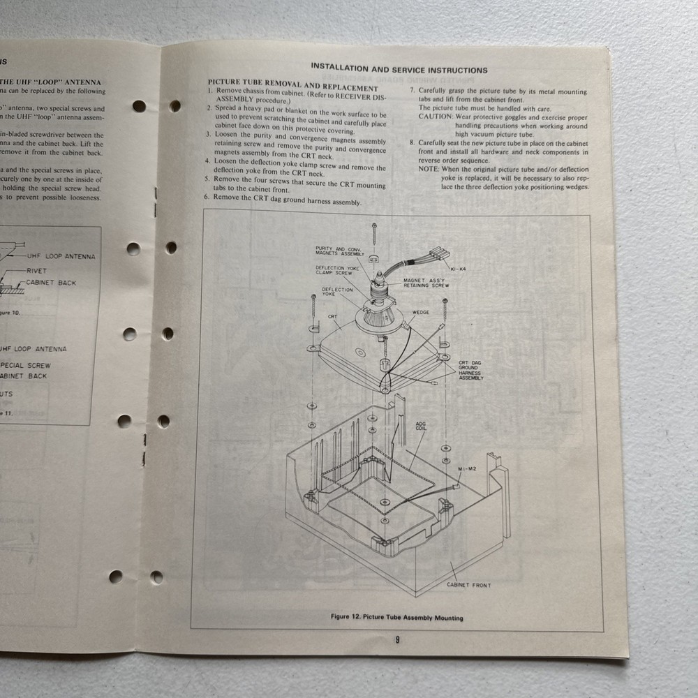 Sharp Electronics Color Television Model C1385 Preliminary Service Information