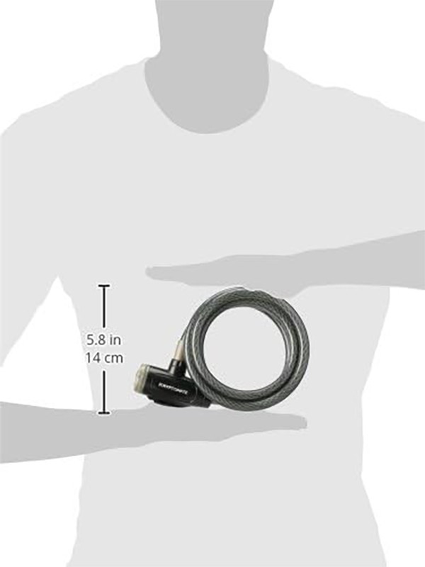 Bike Lock Cable, 6ft x 12mm Steel Anti-Theft Lock with Keys for Bike, Scooter