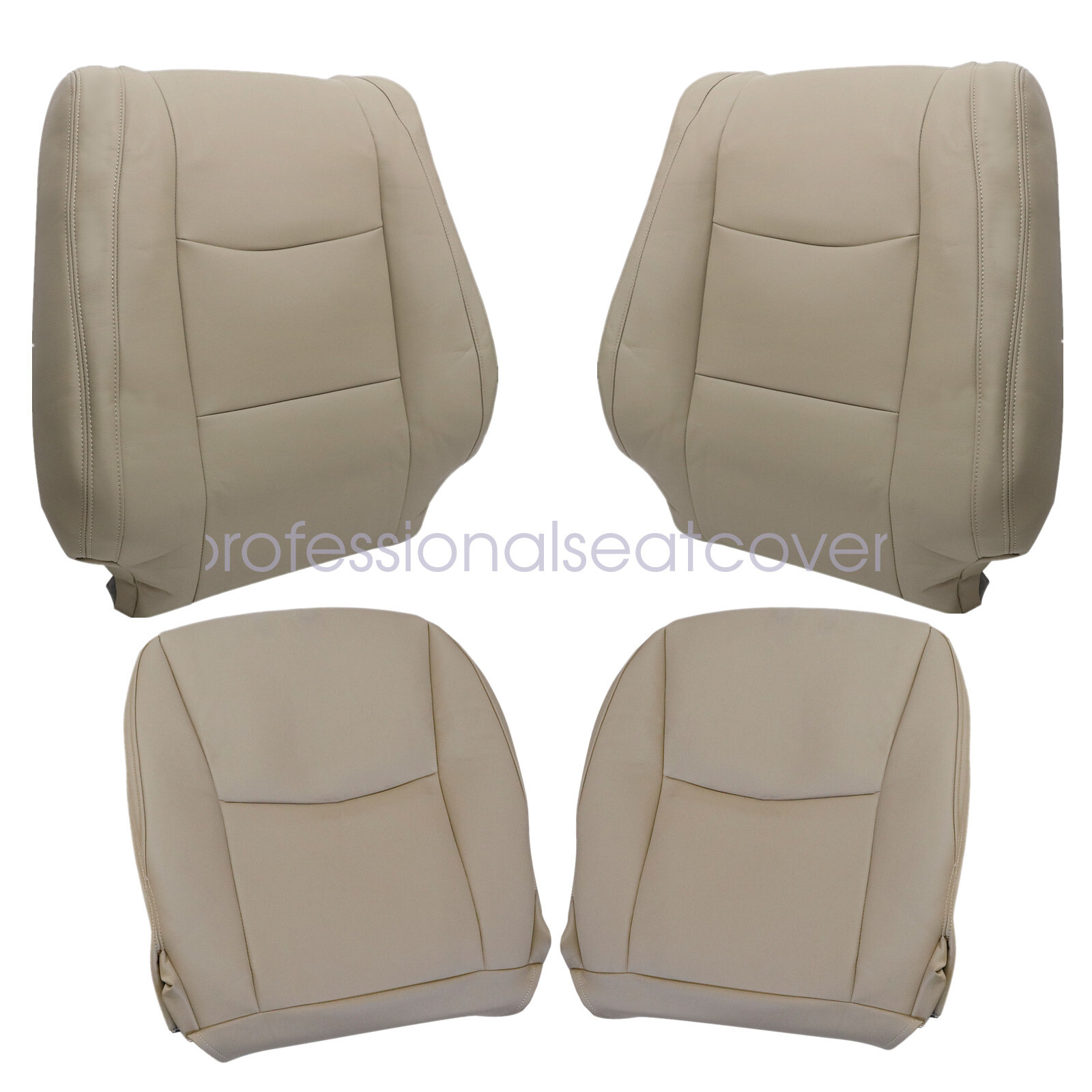 Driver & Passenger Replacement Leather Seat Cover Tan For Lexus GX470 2003-2009