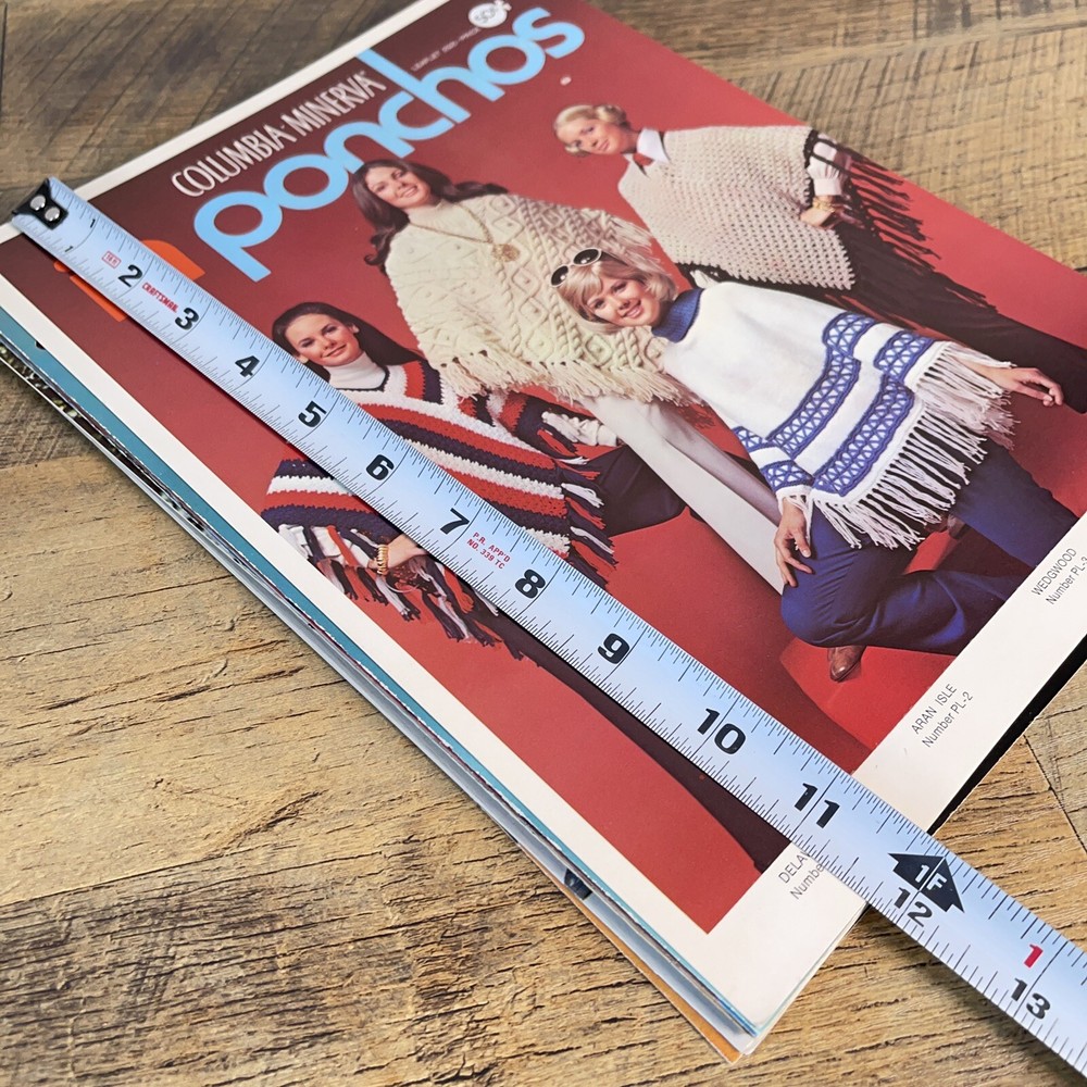 Vintage Patterns Instructions Sweaters, Poncho, Macramé