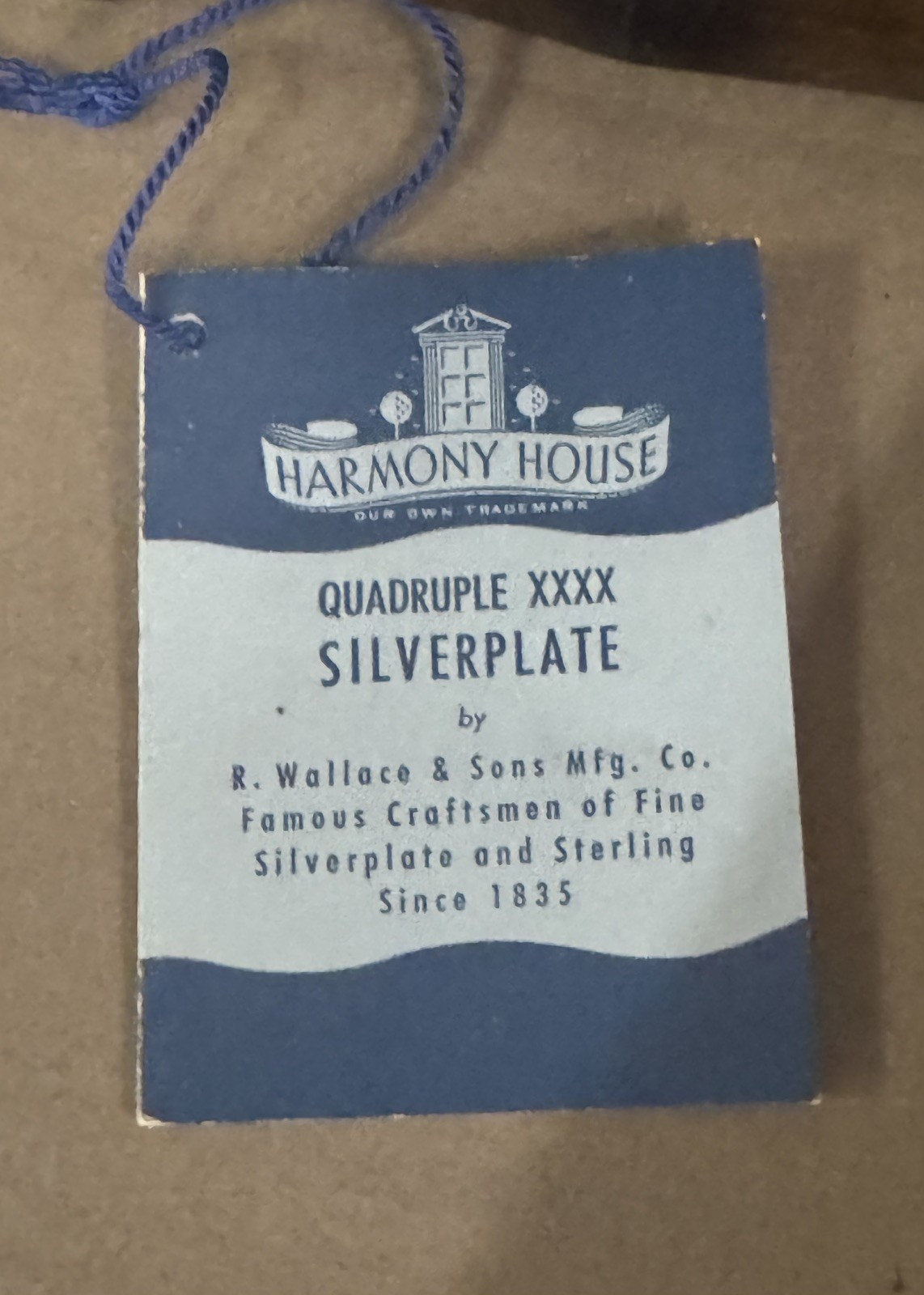 Harmony House Wallace XXXX Quadruple Silverware Set 55 pc with Certificate