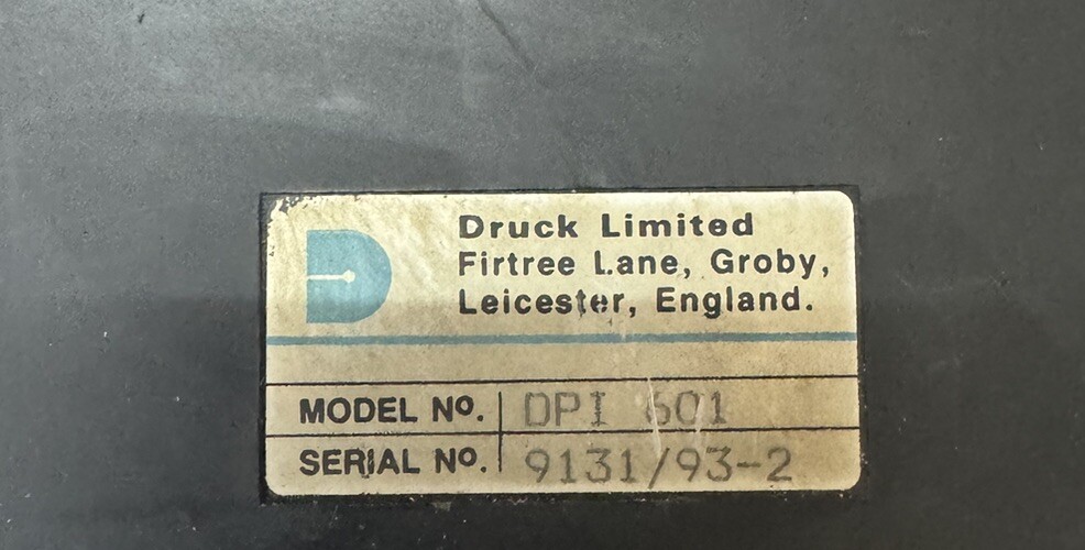 DRUCK DPI 601 DIGITAL PRESSURE INDICATOR