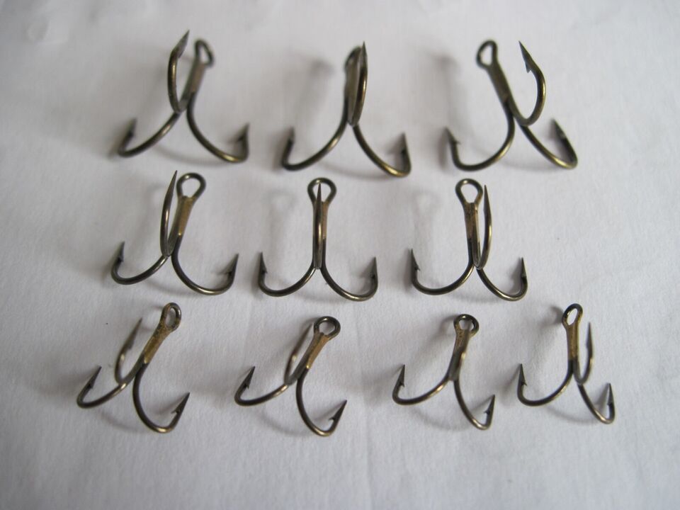 Barbed Treble Hooks Size 02-12 (see full description below)