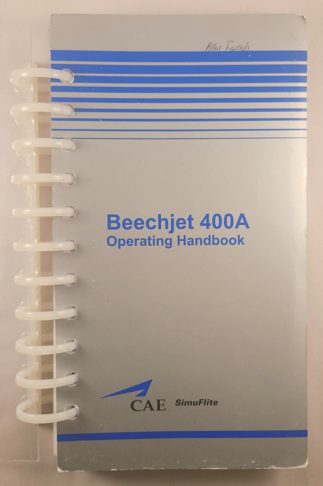 Beechjet 400A Operating Handbook: aviation reference CAE (A) SimuFlite 1995