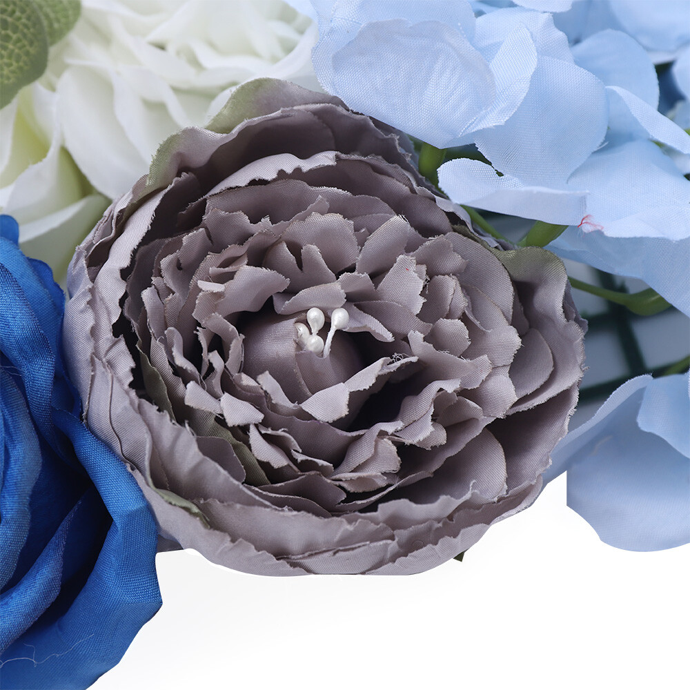 6PCS Artificial Flower Wall Panel Floral Panel Background Wedding Party Decor US