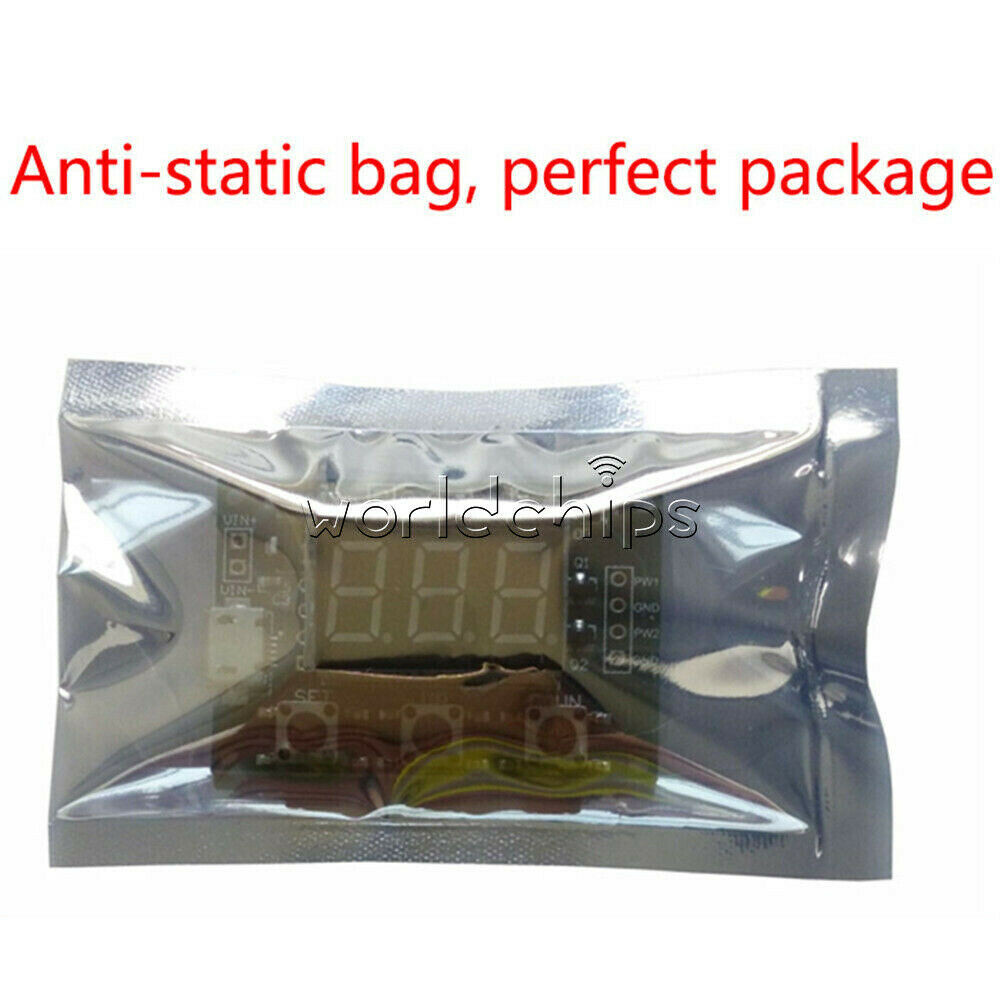 2CH PWM Pulse Frequency Duty Cycle Square Wave Signal Generator LCD Module