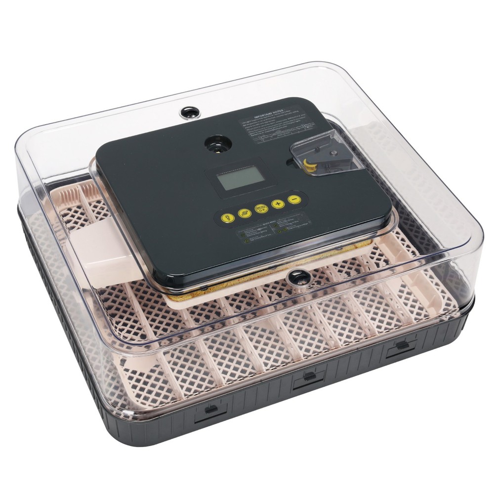 56 Egg Incubators for Hatching Eggs with Automatic Egg Turning and Humidity Gray