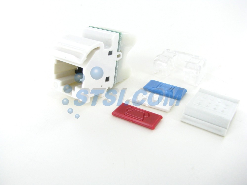 Siemon MX6-01 Max Cat6 RJ45 Angled Modular Jack, White ~STSI