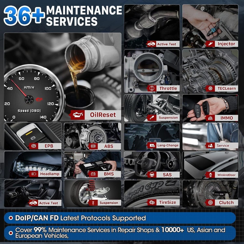 2025 New Autel MaxiCom MK906 Pro MS906 PRO Coding Full System Diagnostic Scanner