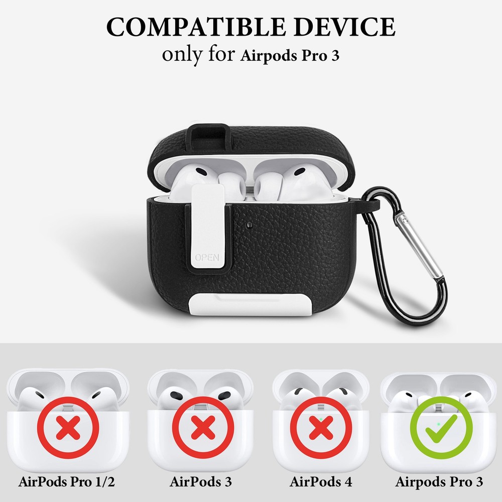 Headphone case designed for compatibility with Apple Airpods Pro 3