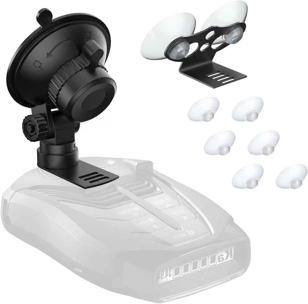 Radar Detector Mount,Car Radar Mounting Bracket Suction Cup Holder,Windshield an