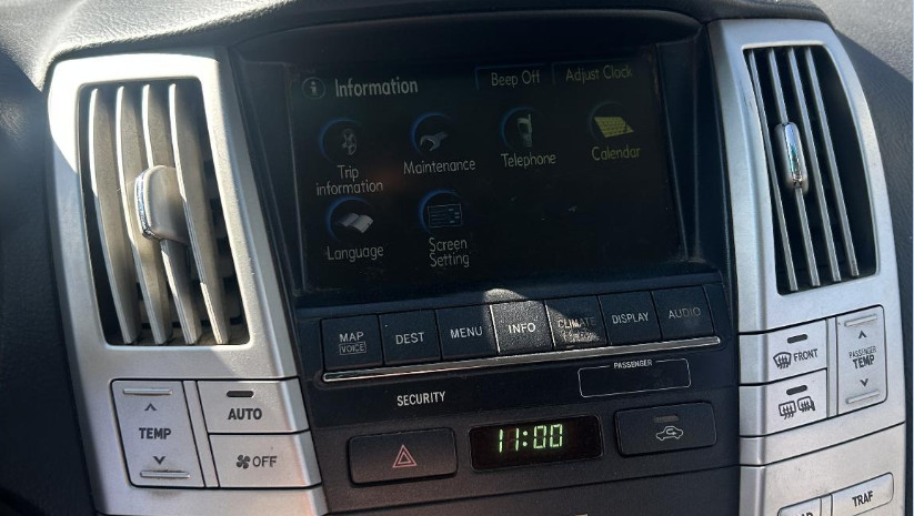 2007 Lexus RX350 Navigation Display Screen and Bezel