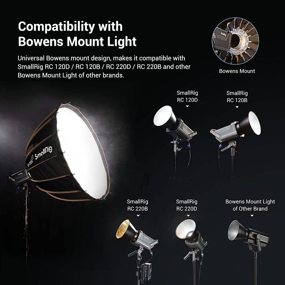 SmallRig RA-D85 Quick Release Parabolic Softbox -3586 (33.5inch/85cm)