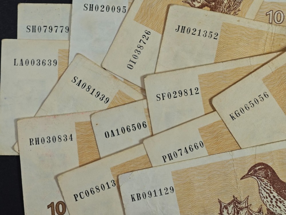 Lithuania 10 TALONAS 1992 Pick 40 one Banknote