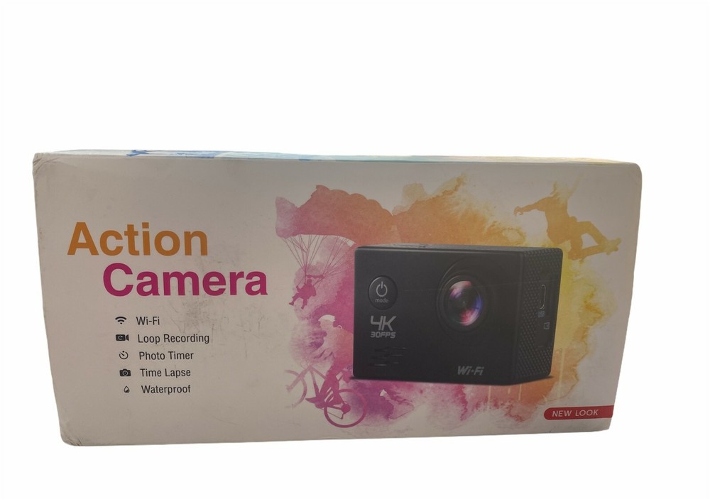 Portable Action Camera with Waterproof Housing