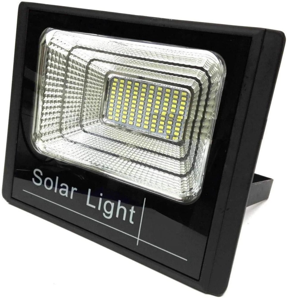 2x pieces LED headlight with solar panel 600w twilight remote control cold light