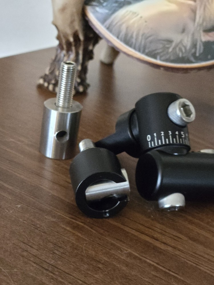 Bow Stabilizer Kit Adjustable Aluminum Bow V-bar Mount for Compound Bows