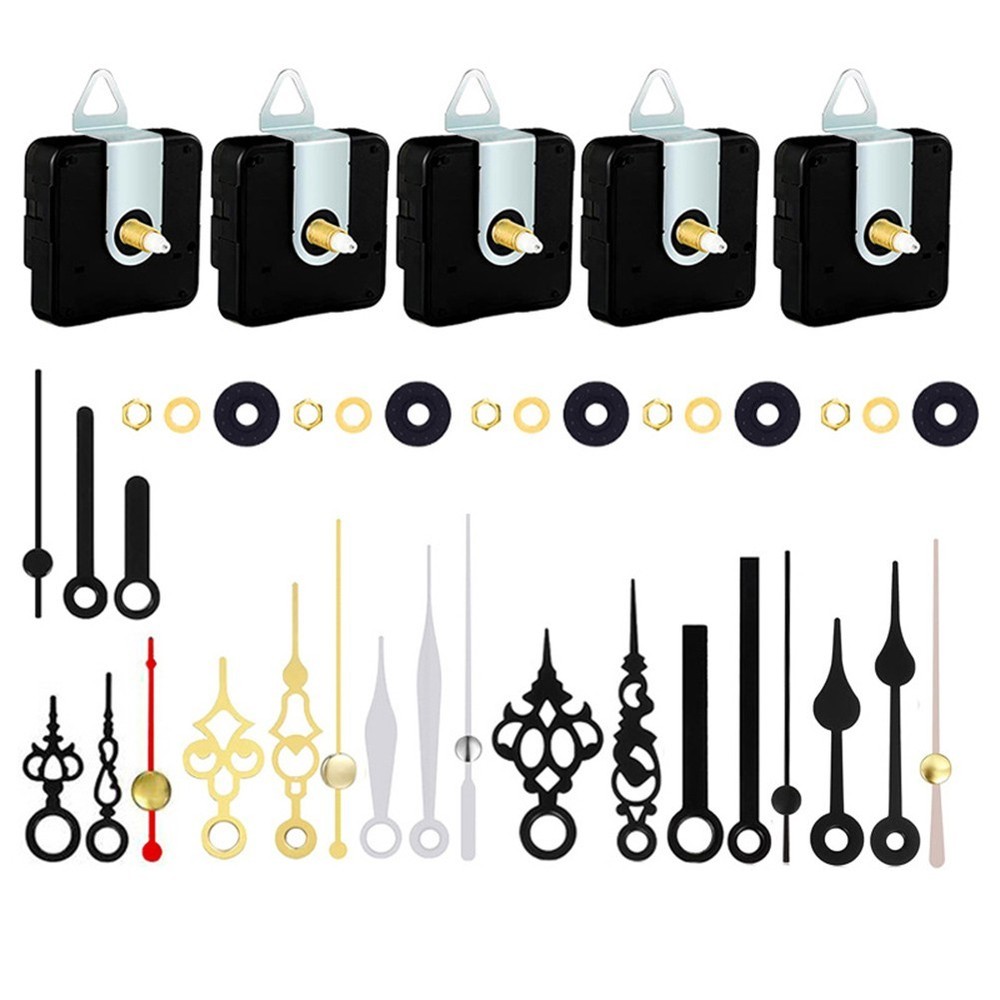 Silent Battery Powered Clock Movement Kit with Adjustable Shaft Length