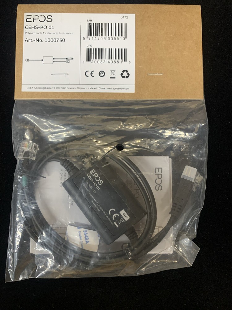 EPOS CEHS-PO01 Polycom Adapter Cable for Electronic Hook Switch