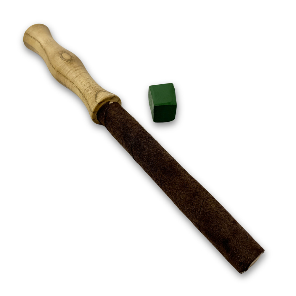 Round Leather Sharpening Strop 11.2in Ash Handle Knife Chisel Honing Tool