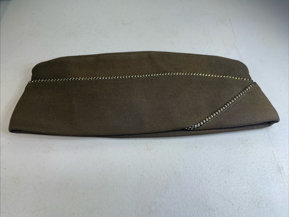 Garrison Cap hat Side Flight WW2 US Army Wool Military 33G85