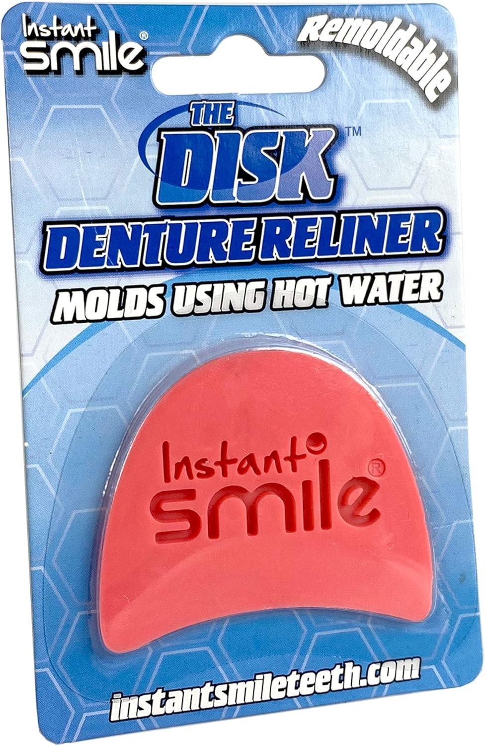 The New Remoldable Disk Denture Reliner Re-Liner by Instant Smile Reline Kit