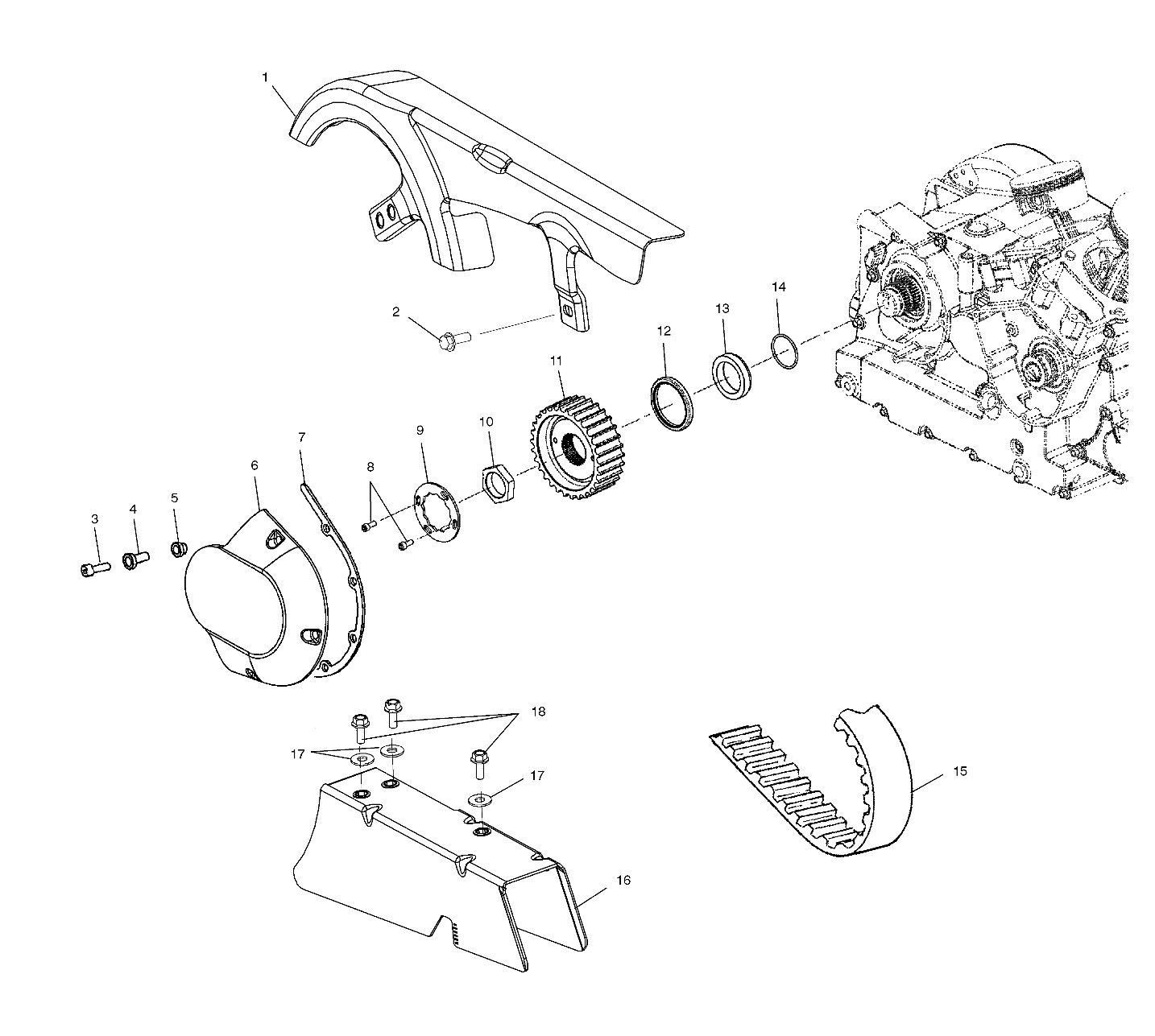 Polaris Drive Belt, for Victory Motorcycles Models, Genuine OEM - 3211085