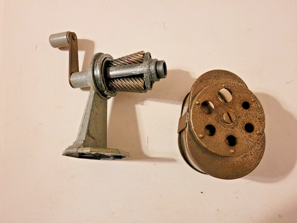 Vintage Antique Pencil Sharpener Mountable Parts