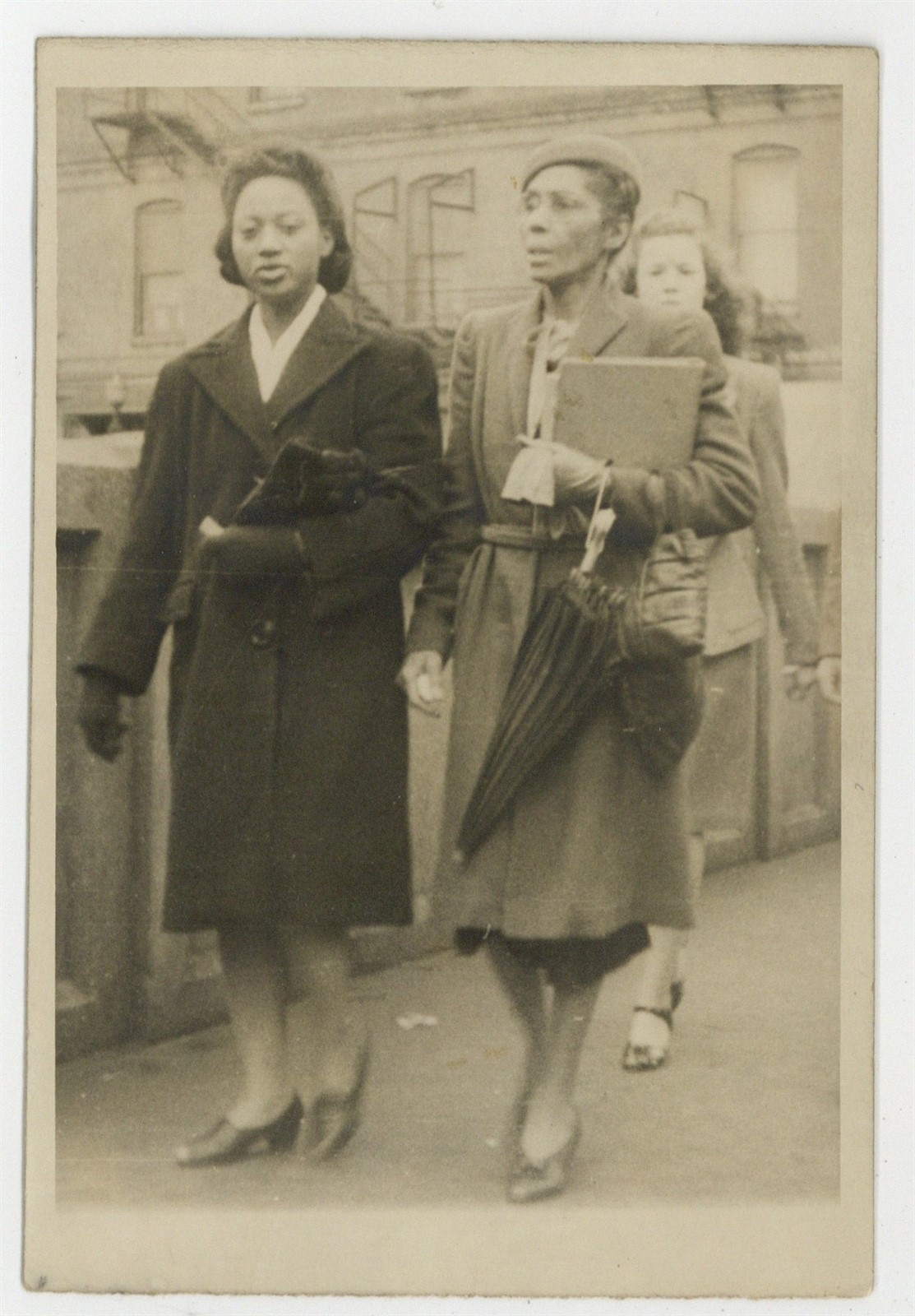 Professional African American Women 1930 Mother Daughter RPPC Photo Q9851