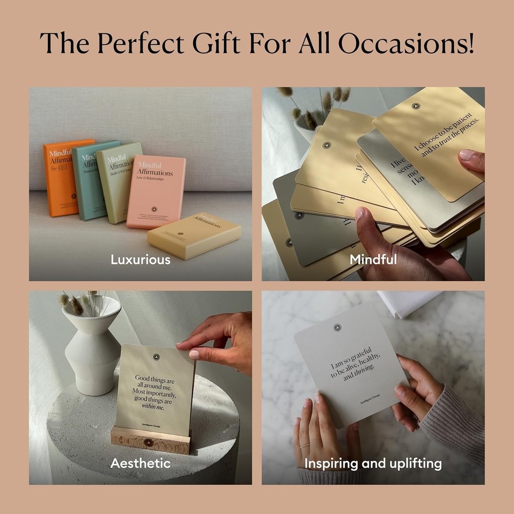 Mindful Affirmation Cards with Stand