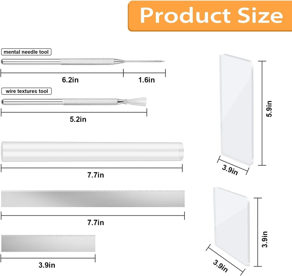 12 Pcs Polymer Clay Cutter Tools, Acrylic Roller for Clay, Acrylic...