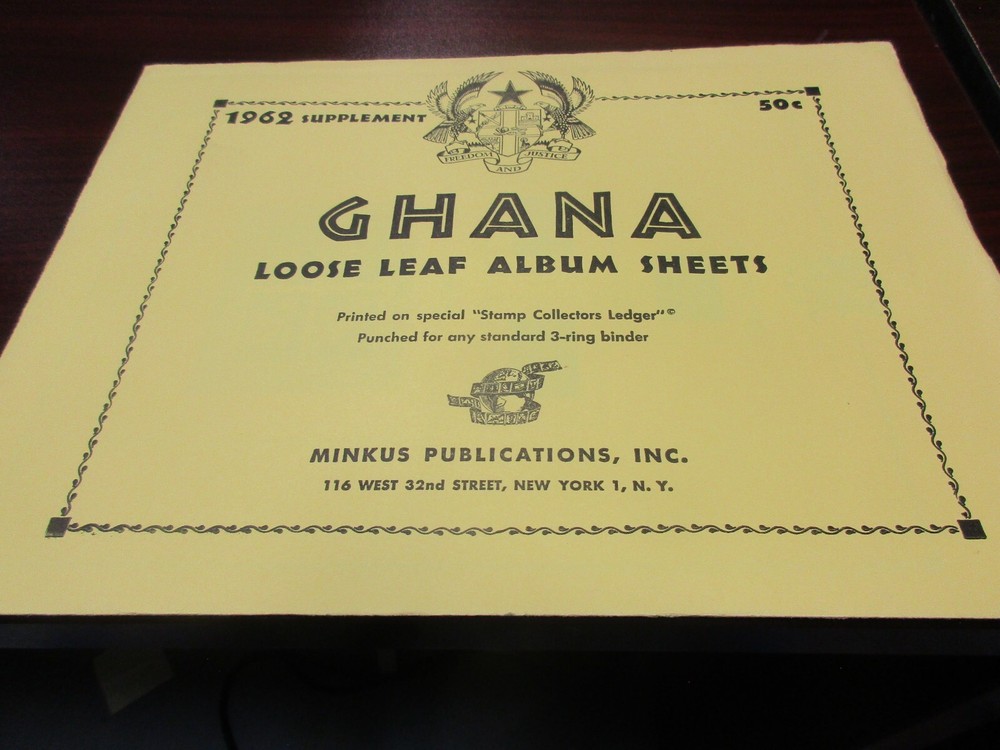 "MINKUS"1962  SUPPLEMENT GHANA  W/FREE SHP.