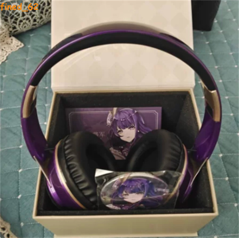 Genshin Impact Raiden Shogun Wireless Bluetooth Headset Foldable Headphones Gift