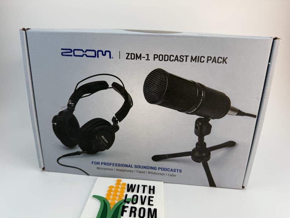 Zoom ZDM-1 Podcast Microphone Pack Accessory Bundle