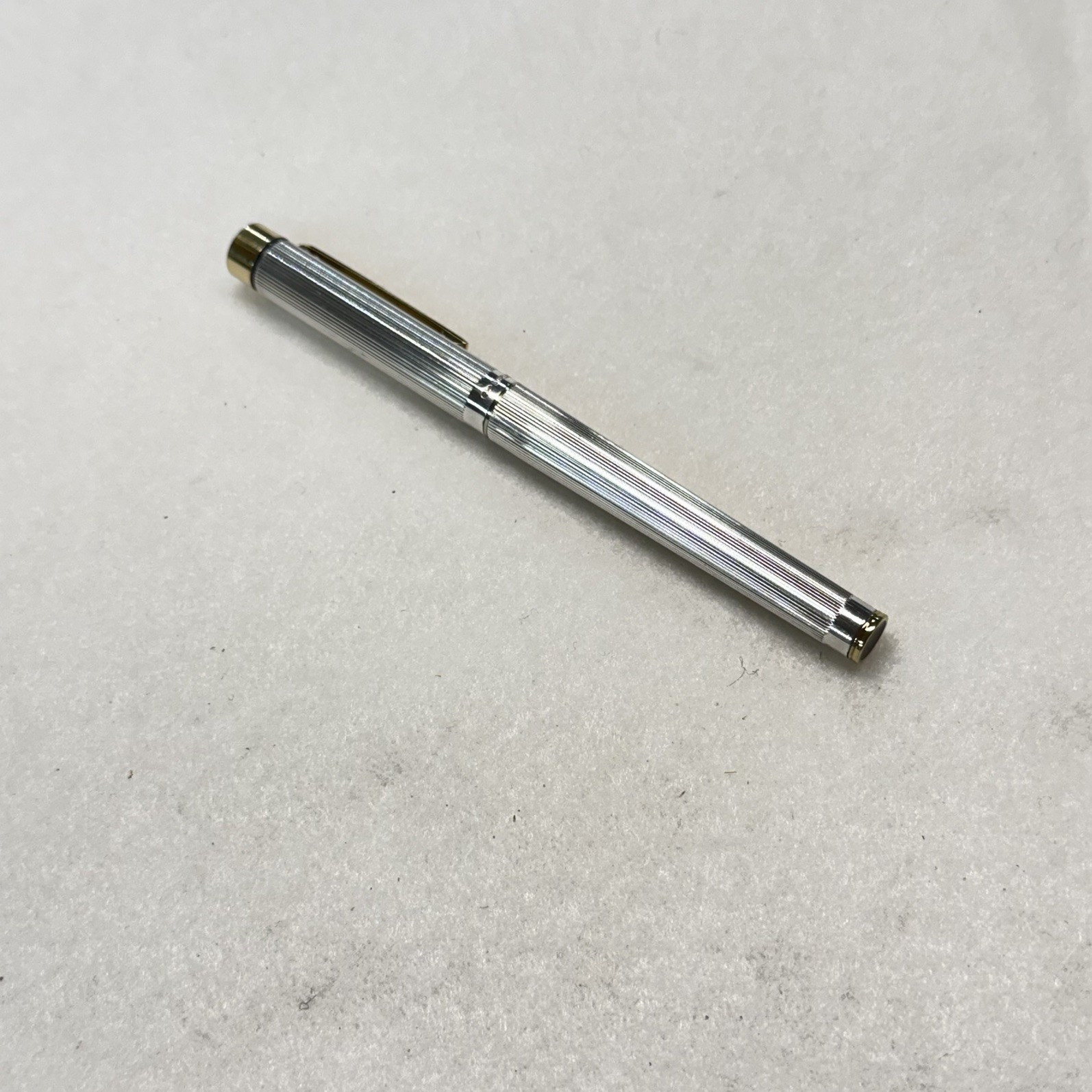 Sheaffer Sterling Silver Targa 1024x Fountain Pen - Excellent Condition