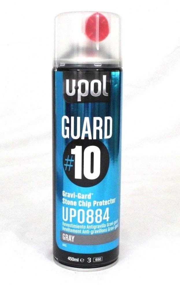 U-POL 884 GUARD #10 Gray Gravi-Gard Stone Chip Protector Aerosol Spray 450 ml
