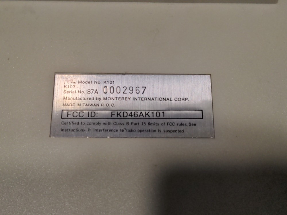 Vintage DTK DATA-1000 Desktop Computer Turns on - untested