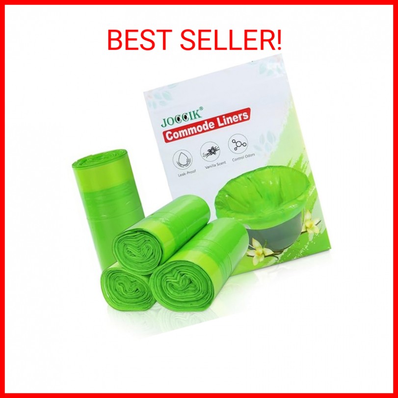 Commode Liners for Bedside Commode Vanilla Scented 100pcs Disposable Bags Univer