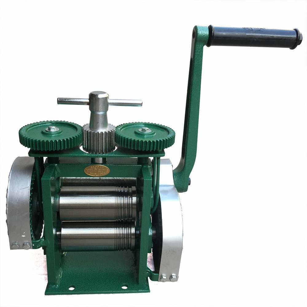 Manual Combination Rolling Mill Machine Jewelry Press Making Flake & Round Wire