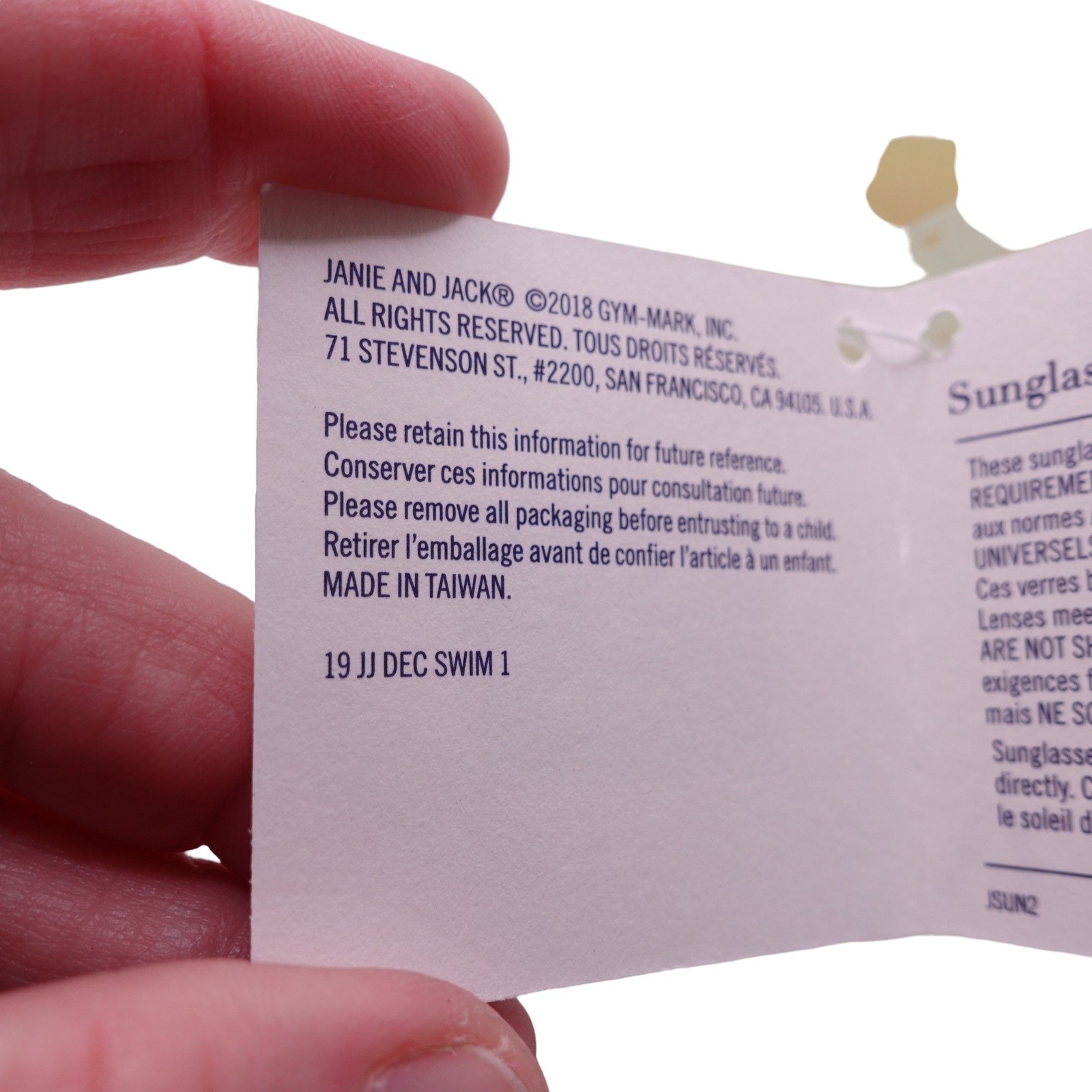 NWT Janie And Jack Round Sunglasses Girls 4 And Up Clear Tinted UV Lenses