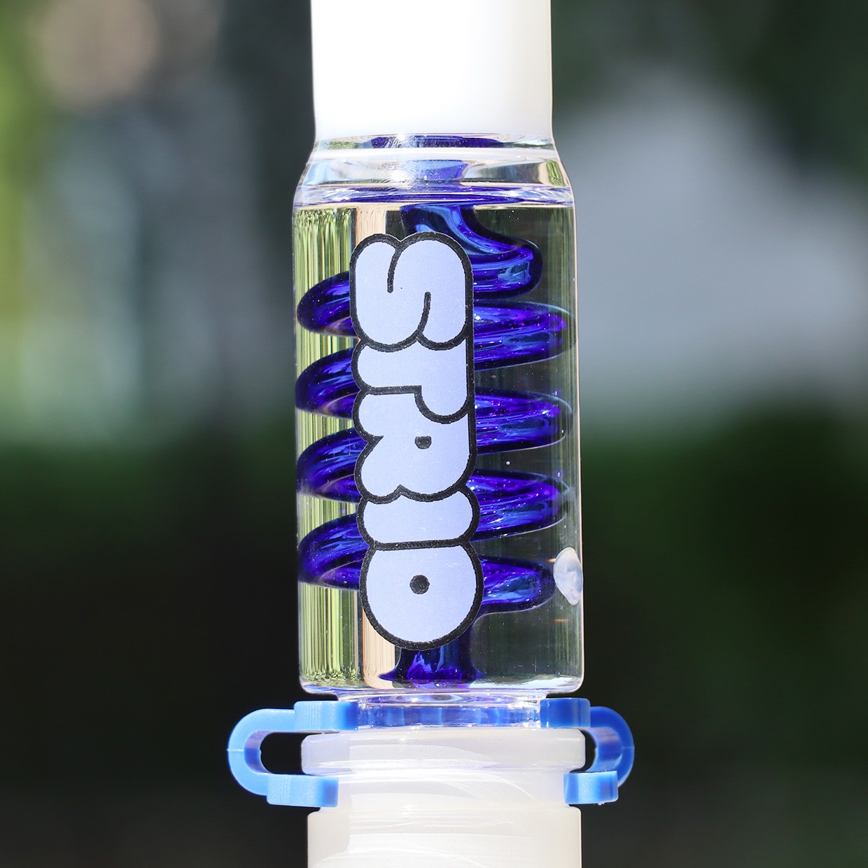 14inch Hookah Freezable Glycerin Glass Bongs Water pipes Perc &14mm glass bowls