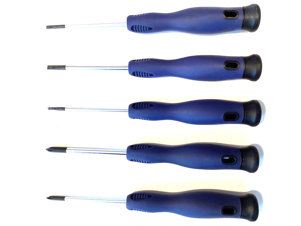 Cornwell Tool CSDP7S 5 Piece Soft Grip Pro Precision Screwdriver Set Spinner Top