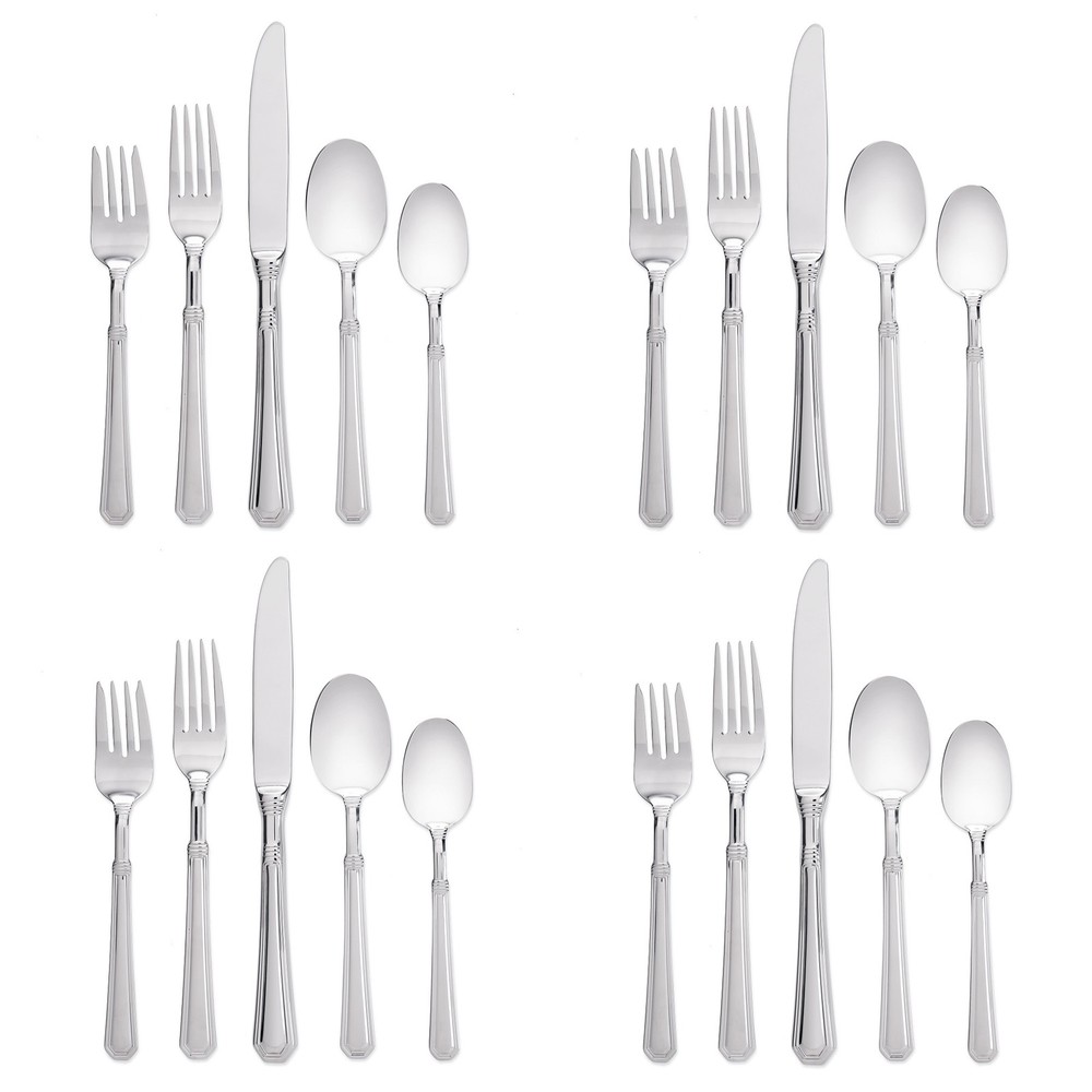 Pfaltzgraff Providence (Glossy) 18/10 Stainless 20pc. Flatware Set