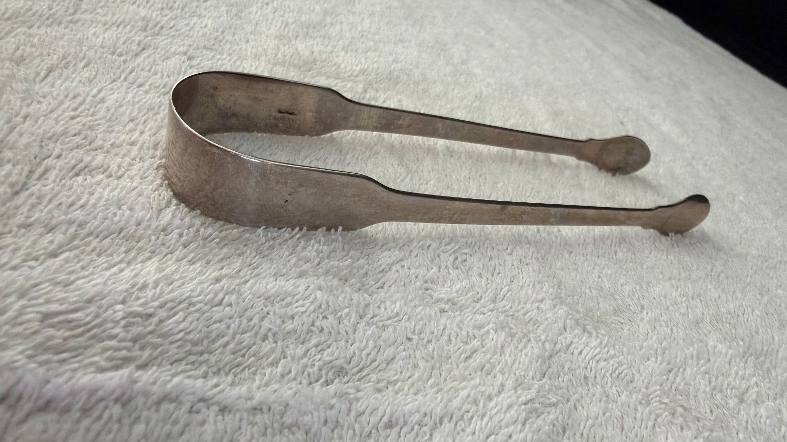 Georgian 1822 London Sterling Silver Sugar Tongs by William Bateman