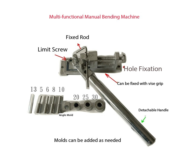 Manual Multi-Function Bending Machine, Small Steel Bar Bending Machine