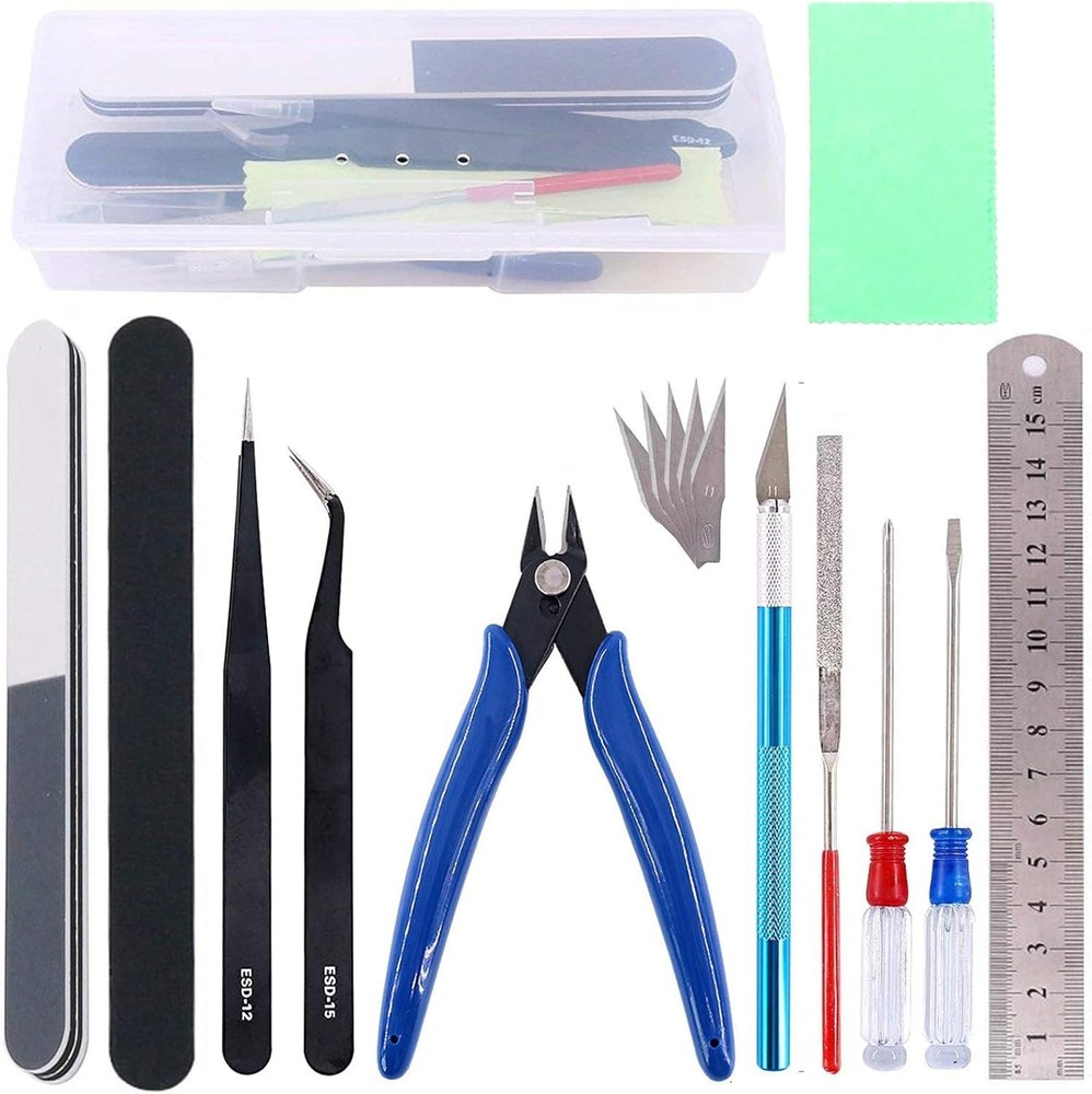 16Pcs Tools Kits Gunpla Tool Set Model Kit Tool Modeler Tools Bandai Tool Kit...