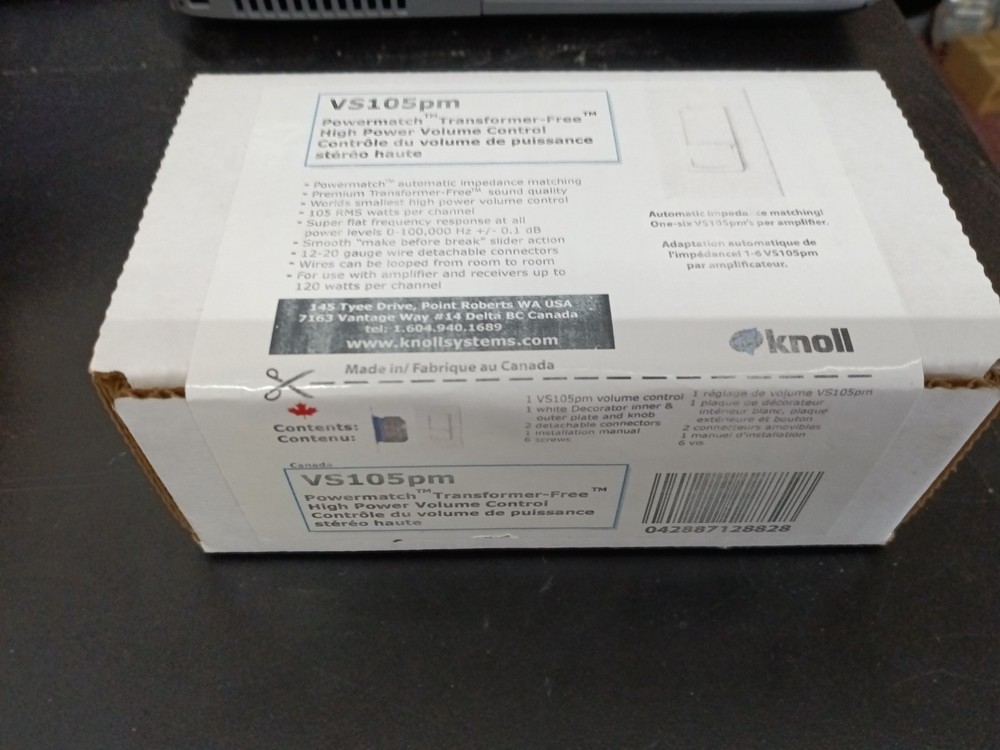 Knoll VS105pm High Power Volume Control