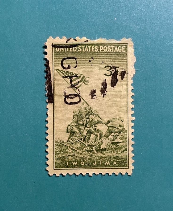 US Stamp 1945  5¢ "Iwo Jima"  Used Scott #929