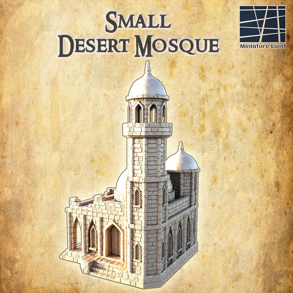 Small Desert Mosque - Fantasy Tabletop Terrain