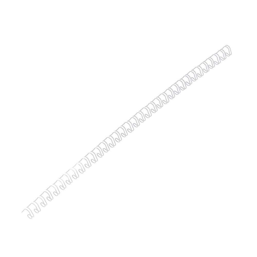 White 100X Double Loop Wire Binding Spine 6.4mm Diameter 34 Teeth 3:1 ScalE